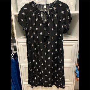 💎Old Navy Black Floral Dress Women’s Medium